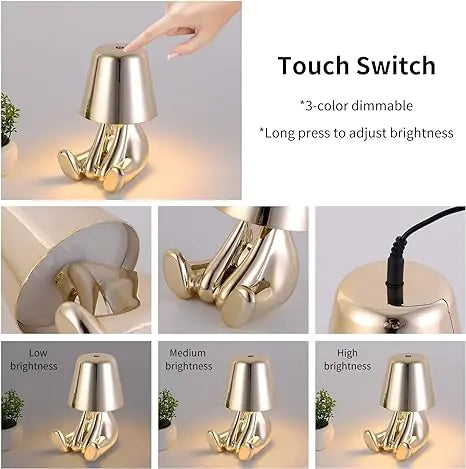 Modern Bedside Light Cute Golden  Night Light